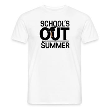 L’école Schulabschluss Schulende est sortie pour l’été - T-shirt homme - blanc - Devant - AI Model Male 178 dark (178cm)