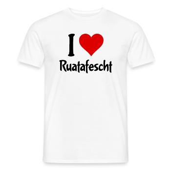 I Love Ruatafest Rutenfest Ravensburg Oberschwaben - Männer T-Shirt - Weiß - Vorne - AI Model Male 178 dark (178cm)