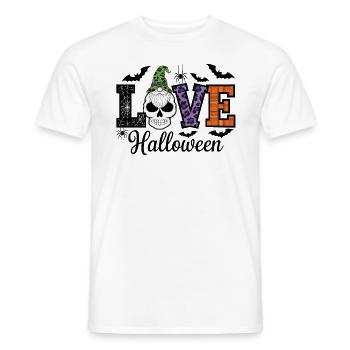 Halloween Love Lettering Gnome - Men's T-Shirt - white - Front - AI Model Male 178 dark (178cm)