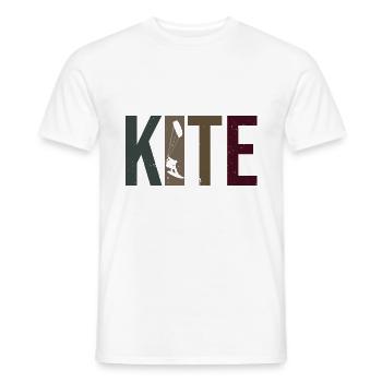 Kitesurfen Kitesurfing Kite Surf - Männer T-Shirt - Weiß - Vorne - AI Model Male 178 dark (178cm)