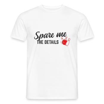 Bowling - Männer T-Shirt - Weiß - Vorne - AI Model Male 178 dark (178cm)