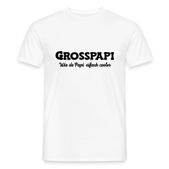 Grosspapi wie de Papi bescht Grosspapi Opa Schweiz - Männer T-Shirt - Weiß - Vorne - AI Model Male 178 dark (178cm)