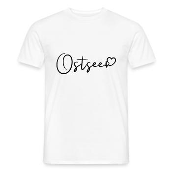 Battement de cœur de la mer Baltique - T-shirt homme - blanc - Devant - AI Model Male 178 dark (178cm)