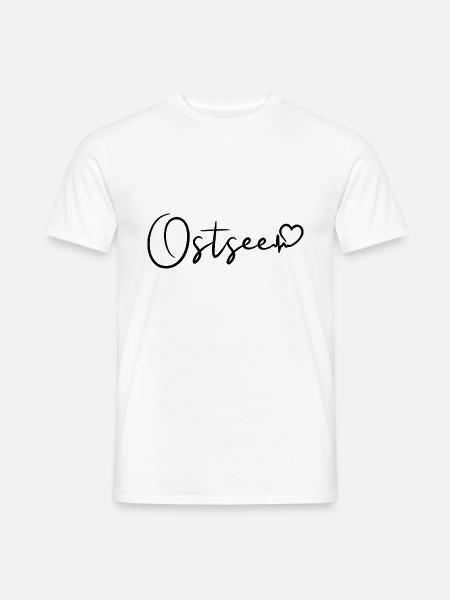 Ostsee Herzschlag - Männer T-Shirt - Weiß