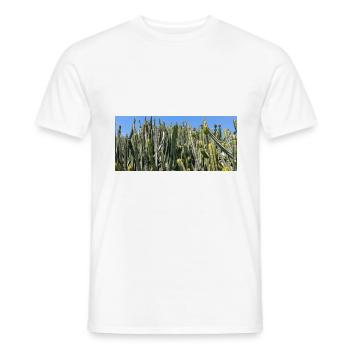 Kanarischer Kaktus - Männer T-Shirt - Weiß - Vorne - AI Model Male 178 dark (178cm)