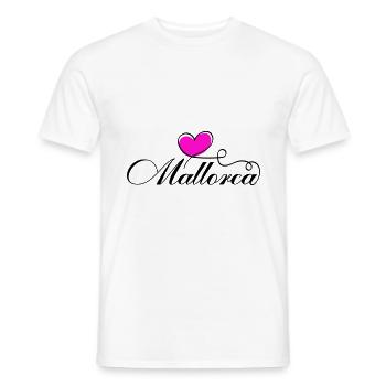 Mallorca Herz Liebe - Männer T-Shirt - Weiß - Vorne - AI Model Male 178 dark (178cm)