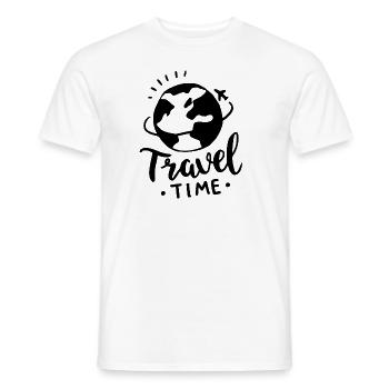 Voyage de voyage - T-shirt homme - blanc - Devant - AI Model Male 178 dark (178cm)