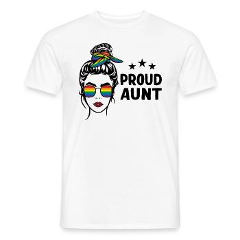 LGBT Stolze Tante - Männer T-Shirt - Weiß - Vorne - AI Model Male 178 dark (178cm)