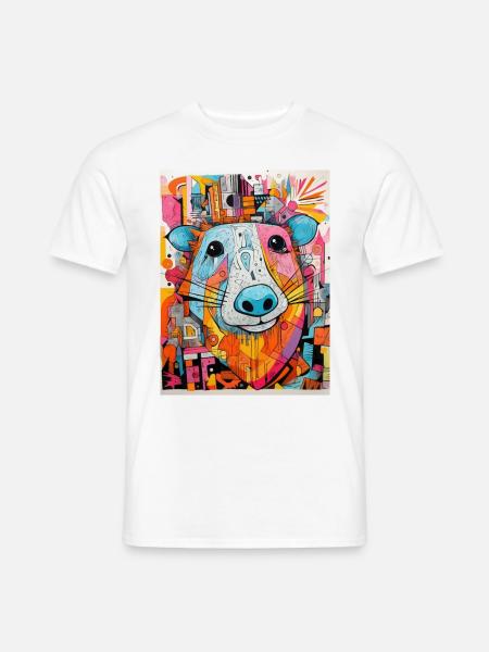 [MB] Gute Laune Bär - Männer T-Shirt - Weiß
