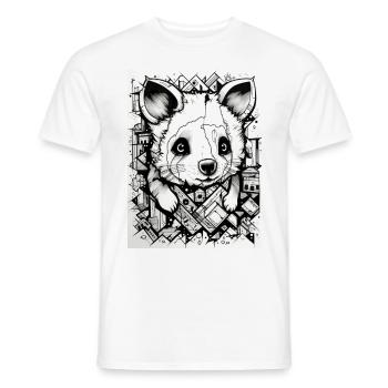Un raton laveur mignon pour vous - T-shirt homme - blanc - Devant - AI Model Male 178 dark (178cm)
