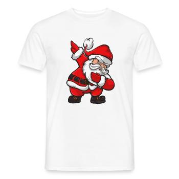 Père Noël Noël Nouvel An Noël Nicolas - T-shirt homme - blanc - Devant - AI Model Male 178 dark (178cm)