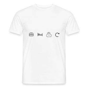 Magnetfischen Magnet Angler für Magnetfischer Magn - Männer T-Shirt - Weiß - Vorne - AI Model Male 178 dark (178cm)