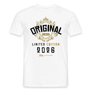 Anniversaire de l’édition limitée 2026 - T-shirt homme - blanc - Devant - AI Model Male 178 dark (178cm)