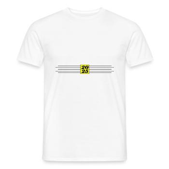 2025 Jahr Element - Männer T-Shirt - Weiß - Vorne - AI Model Male 178 dark (178cm)