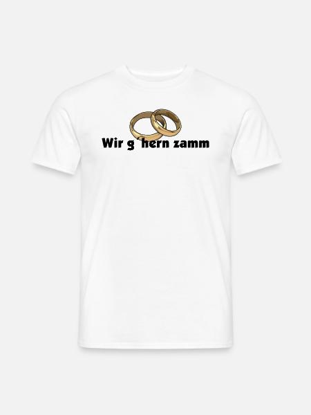 wir gehören zusammen - Männer T-Shirt - Weiß