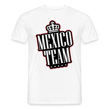 Mexico Team - Men's T-Shirt - white - Front - AI Model Male 178 dark (178cm)