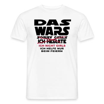 Bachelor party I threw marry ... I - Men's T-Shirt - white - Front - AI Model Male 178 dark (178cm)