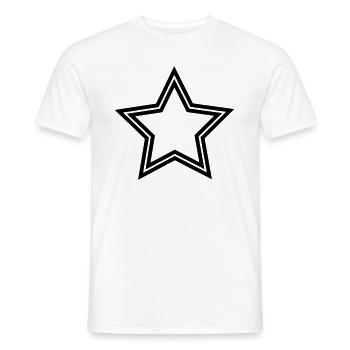 star - T-shirt homme - blanc - Devant - AI Model Male 178 dark (178cm)