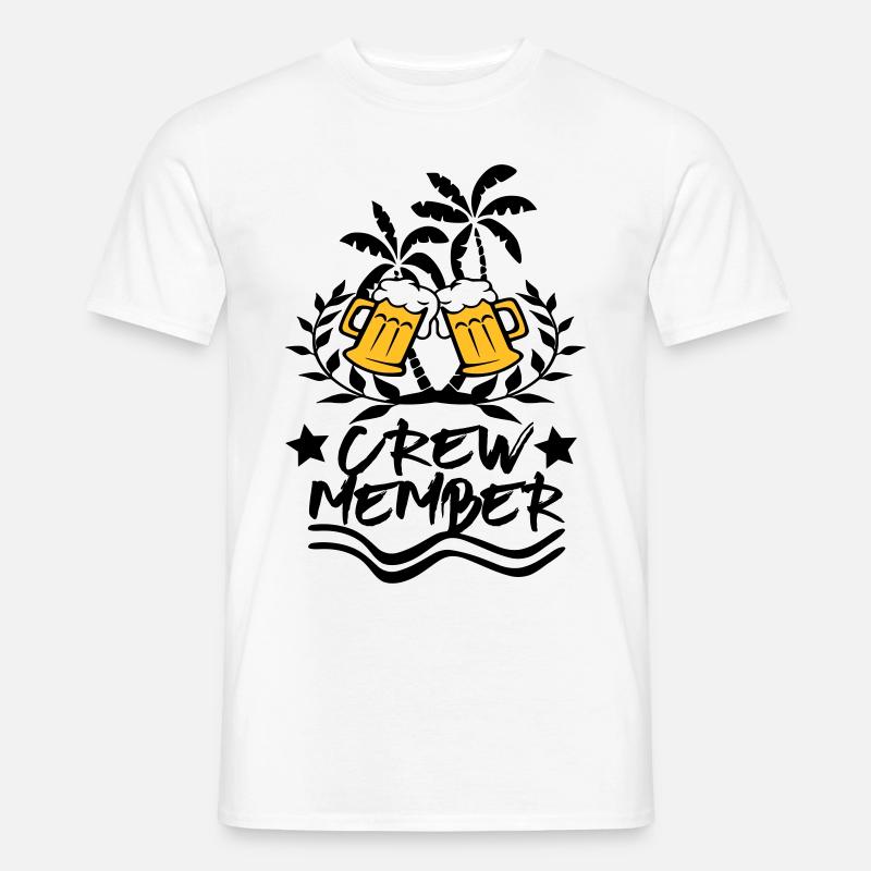 Crew Member / Party Design - Männer T-Shirt - Weiß