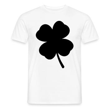 Cloverleaf Symbol - Men's T-Shirt - white - Front - AI Model Male 178 dark (178cm)