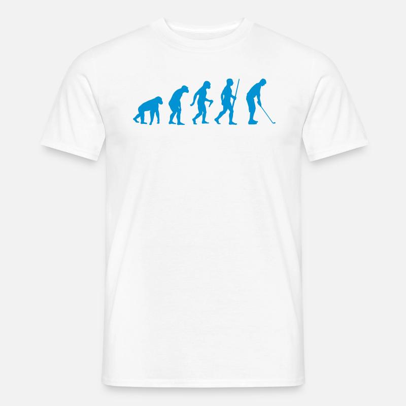 Golfer Evolution - Männer T-Shirt - Weiß