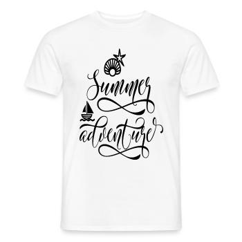 Summer adventure - Männer T-Shirt - Weiß - Vorne - AI Model Male 178 dark (178cm)