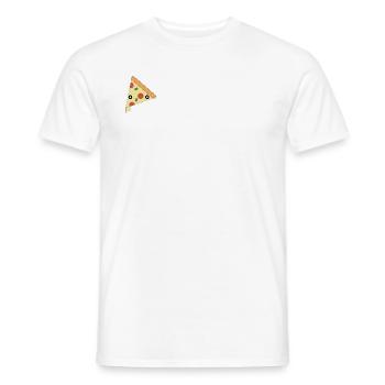 pizza - T-shirt homme - blanc - Devant - AI Model Male 178 dark (178cm)