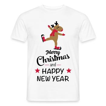 Noël - T-shirt homme - blanc - Devant - AI Model Male 178 dark (178cm)