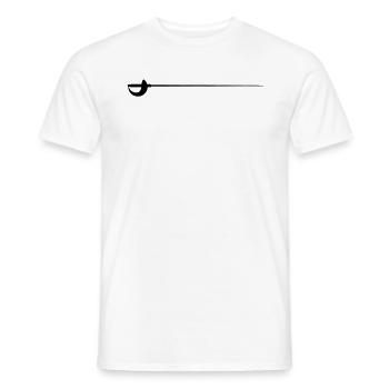 Säbel - Männer T-Shirt - Weiß - Vorne - AI Model Male 178 dark (178cm)