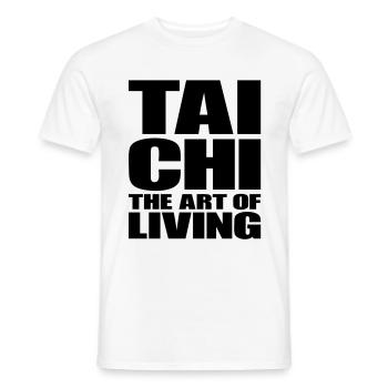 The Art of Living. Tai Chi Chuan Taiji - Männer T-Shirt - Weiß - Vorne - AI Model Male 178 dark (178cm)