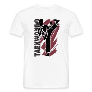 taekwondo - Men's T-Shirt - white - Front - AI Model Male 178 dark (178cm)