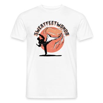 Sweatfeetwondo - Männer T-Shirt - Weiß - Vorne - AI Model Male 178 dark (178cm)