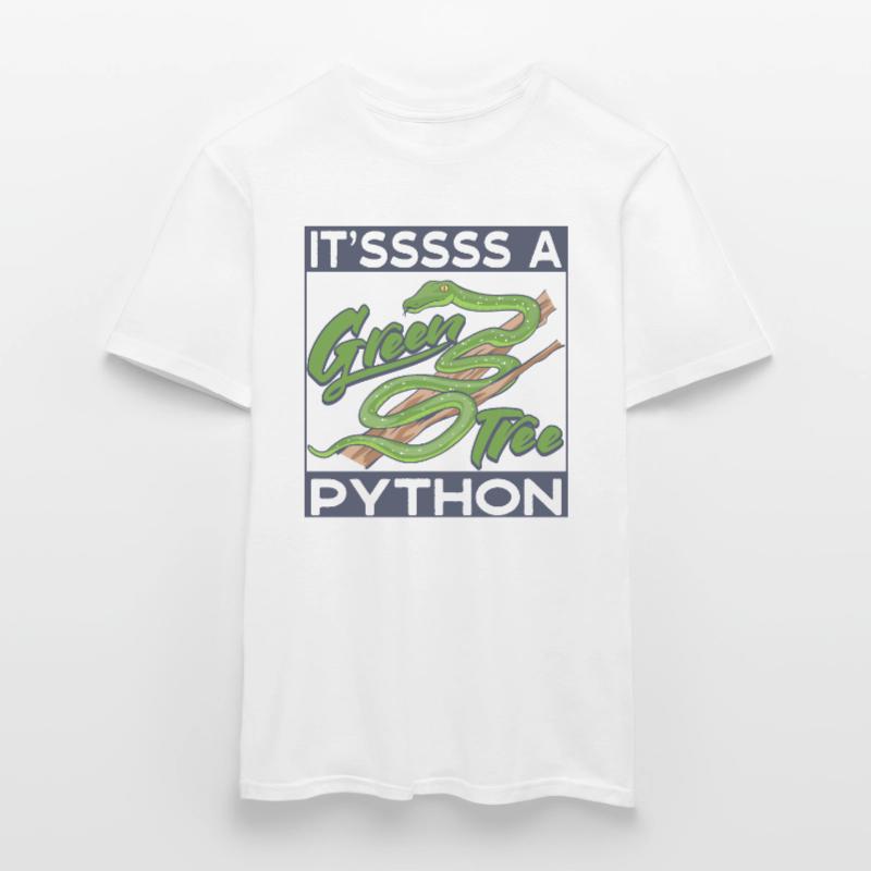 It'sssss a Green Tree Python Men's T-Shirt