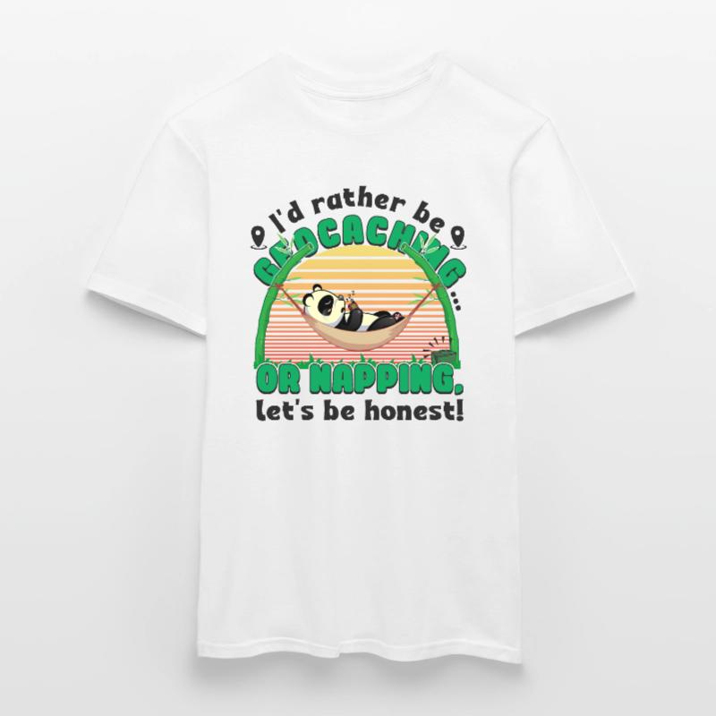 Geocaching ... oder ein Nickerchen, seien wir ehrlich! Männer T-Shirt