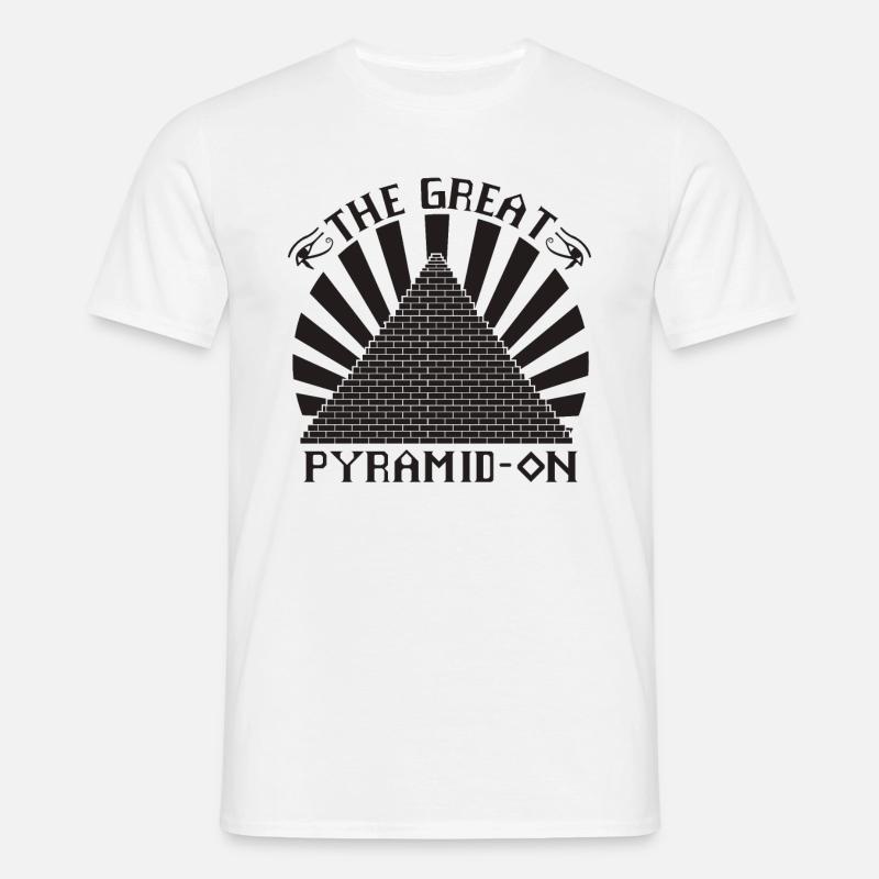 Die Große Pyramide - Männer T-Shirt - Weiß