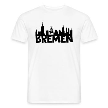 Brême horizon - T-shirt homme - blanc - Devant - AI Model Male 178 dark (178cm)