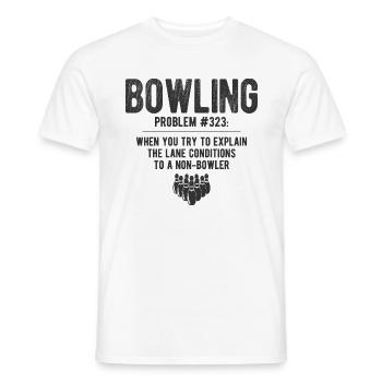 Bowling - Männer T-Shirt - Weiß - Vorne - AI Model Male 178 dark (178cm)