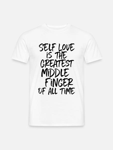 Selbstliebe Selbstachtung Selbstbewusstsein Yoga - Männer T-Shirt - Weiß