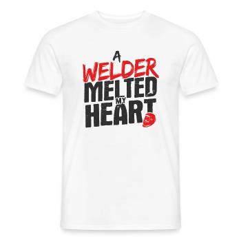 Schweißen Für Schweißer - Männer T-Shirt - Weiß - Vorne - AI Model Male 178 dark (178cm)