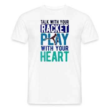 Tennisplatz Spruch Für Tennis - Männer T-Shirt - Weiß - Vorne - AI Model Male 178 dark (178cm)