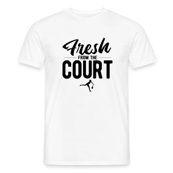 Tennisplatz Spruch Für Tennis - Männer T-Shirt - Weiß - Vorne - AI Model Male 178 dark (178cm)