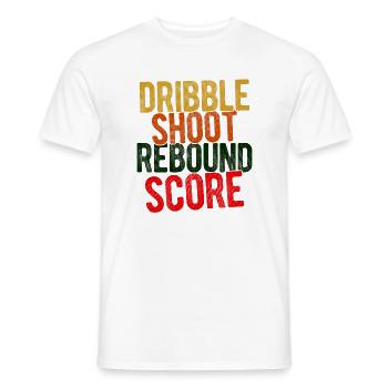 Basketball - Männer T-Shirt - Weiß - Vorne - AI Model Male 178 dark (178cm)