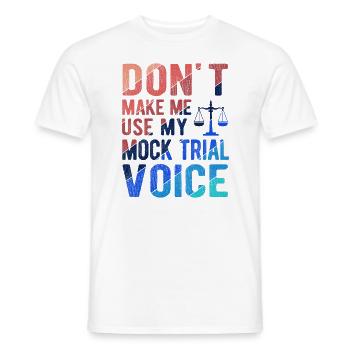 Richter Jurist Anwalt - Männer T-Shirt - Weiß - Vorne - AI Model Male 178 dark (178cm)