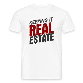 Immobilien-Händler Für Immobilien-Makler - Männer T-Shirt - Weiß - Vorne - AI Model Male 178 dark (178cm)