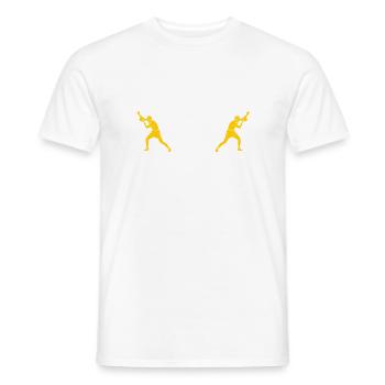 Tischtennisspieler Spruch Für Tischtennis - Männer T-Shirt - Weiß - Vorne - AI Model Male 178 dark (178cm)