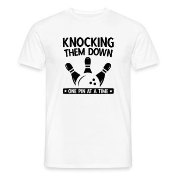 Bowling - Männer T-Shirt - Weiß - Vorne - AI Model Male 178 dark (178cm)