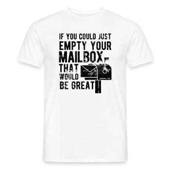 Briefträger Und Paket-Zusteller Für Postboten - Männer T-Shirt - Weiß - Vorne - AI Model Male 178 dark (178cm)