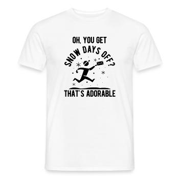 Briefträger Und Paket-Zusteller Für Postboten - Männer T-Shirt - Weiß - Vorne - AI Model Male 178 dark (178cm)
