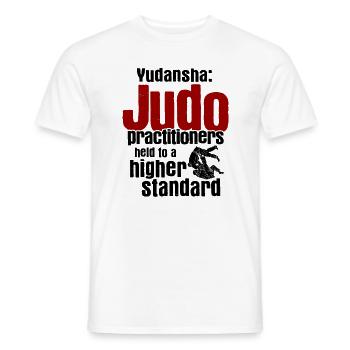 Japanischer Kampfsport Judo - Männer T-Shirt - Weiß - Vorne - AI Model Male 178 dark (178cm)