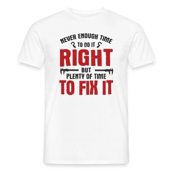 Maschinen-Bediener Maschinenführer Machinist - Männer T-Shirt - Weiß - Vorne - AI Model Male 178 dark (178cm)